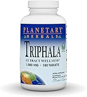 Vista 1 de Planetary Herbals Triphala Limpiador Interno 1000mg para el bienestar del tracto gastrointestinal - 180 Tabletas