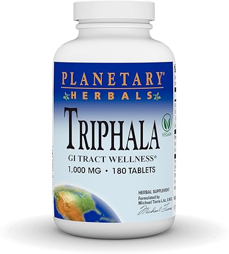 Miniatura 7 de Planetary Herbals Triphala 1000mg - 270 Tabletas