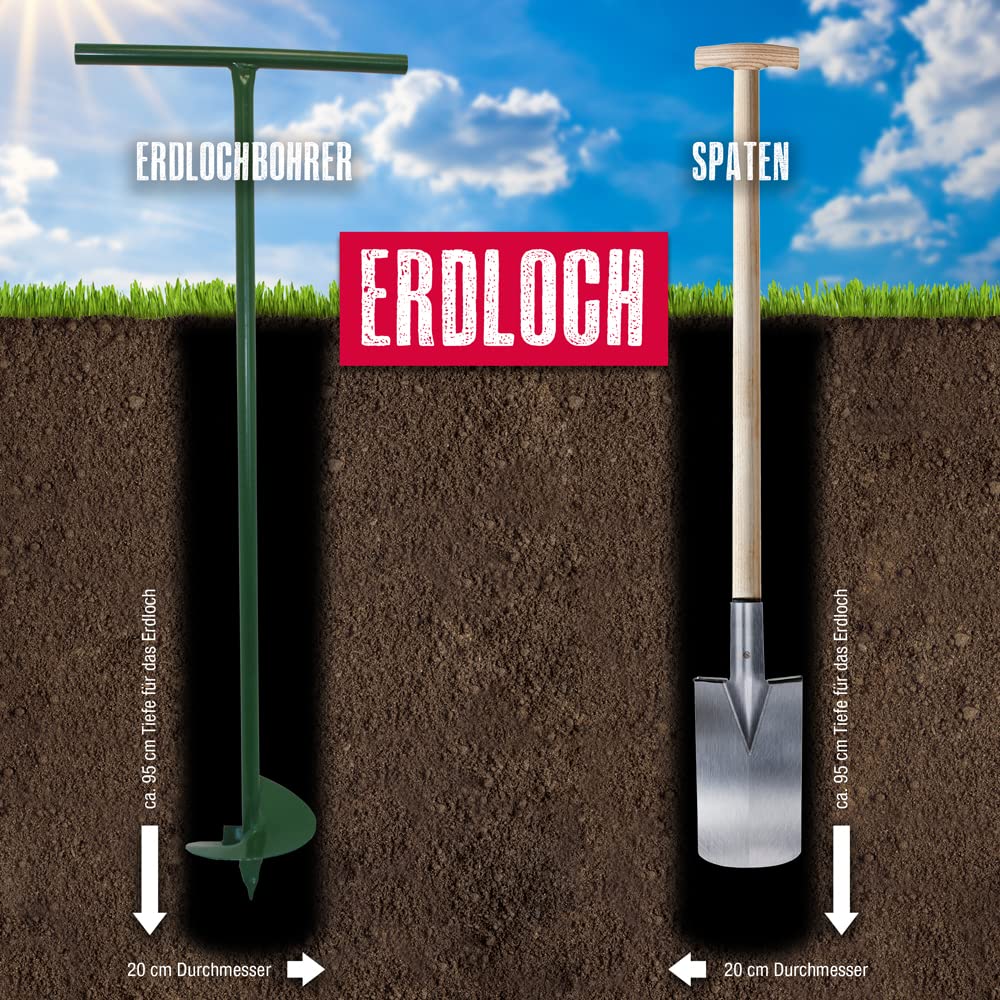 HopfenHöhle - Das Original! (ohne Lift) I Outdoor Erdloch Bierkühler I Bis zu 15 Verschiedene Flaschen (0,33/0,5 l) I Einfache Installation I Robuste Materialien I Inkl. Spiel