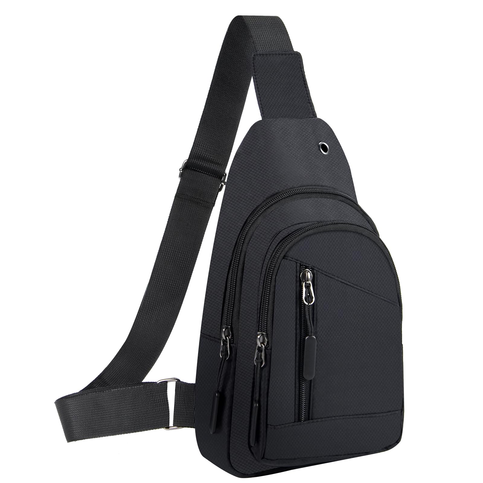 CisFyxia Crossbody Small Sling Bag for Women Men,Casual Lightweight Chest Pack Gym Athletic Backpack Multi Used Zipper Shoulder Daypack for Travel,