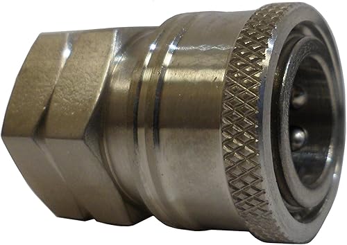 Miniatura 5 de Ultimate Washer UW16-PA71DF Acoplador hembra, 38 pulgadas, acero inoxidable, paquete de 2 (38)