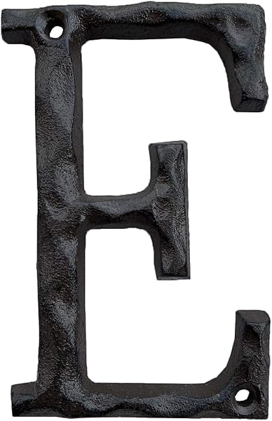 YICC Lettre de maison en fonte 12,7 cm pour correspondance