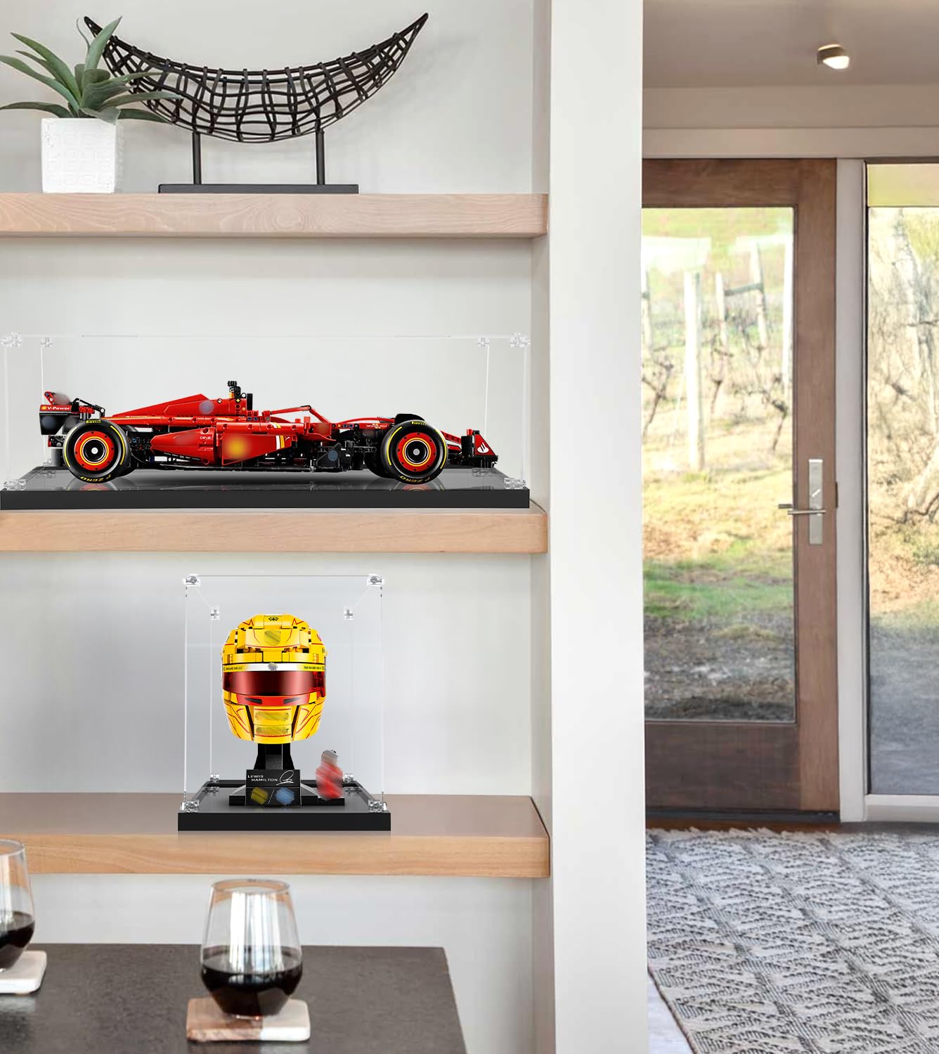 Vetrina in acrilico compatibile con casco Lego 43022, (solo