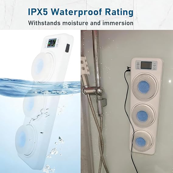 Wall Mounted Electric Back Scrubber, 360° Automatic Rotating Shower Brush with 3-Speed Adjustment, Dual Modes Waterproof Exfoliating Body Wash Pad for Home Shower SPA