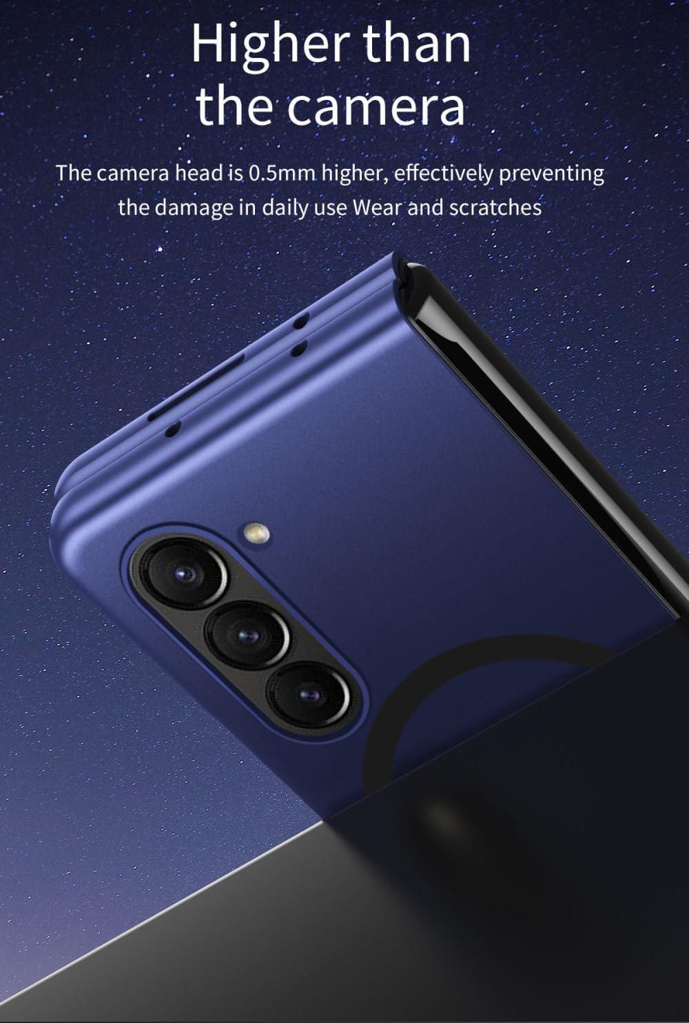for Galaxy Z Fold 5 4 3 Simple Business Anti-Fingerprint Matte Holder Protection Luxury Slim for Samsung Fold5 G,Black,for Galaxy Z Fold 3