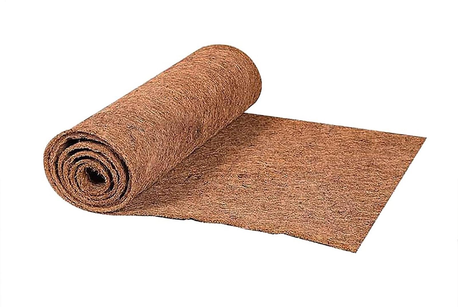 HYFEUOKF Plant Fiber Roll Coconut Coir Liner Reptile Carpet Mat Rolls Insulation Garden Flowerpot Basket