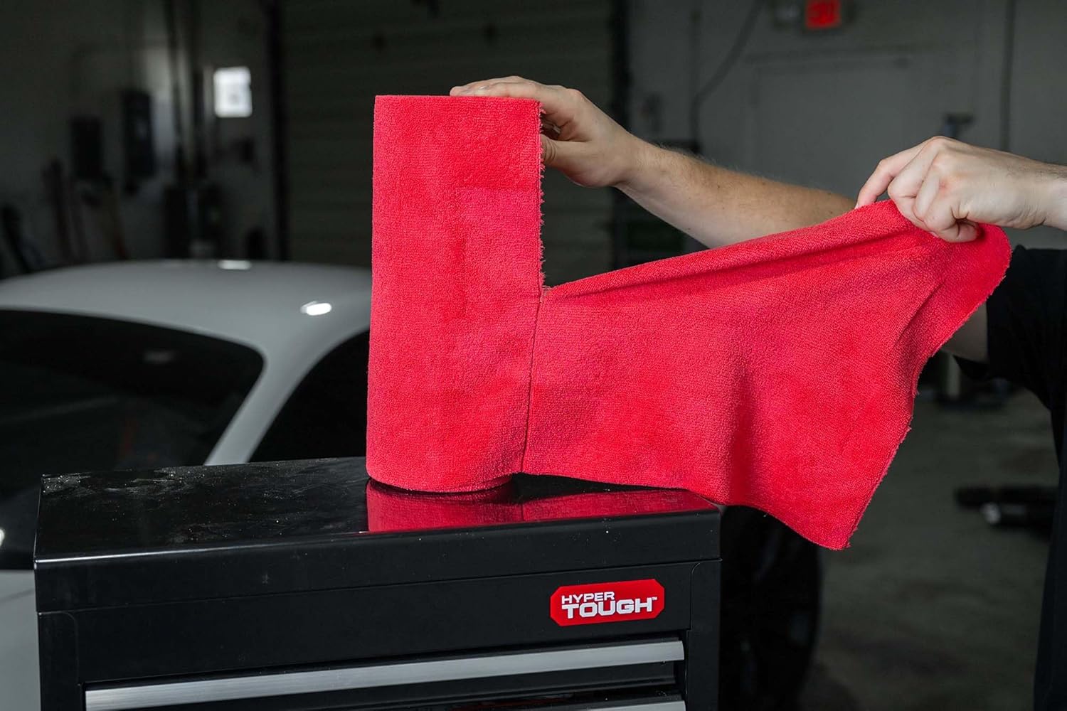 Autofiber [Roll-o-Rags] Microfiber Towels on a Roll | Tear Off Sheets | 12"x12" | 30/roll (Gray)