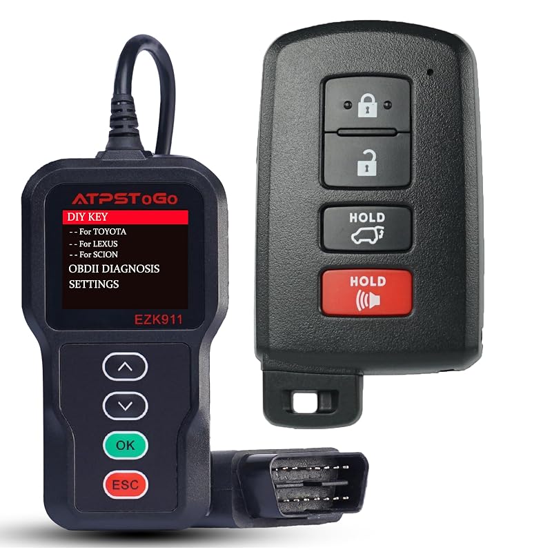 Kit DIY de substituição de chave presencial ATPSTOGO para Toyota Highlander 2014 a 2019 e Sequoia 2020 e 2021 HYQ14FBA