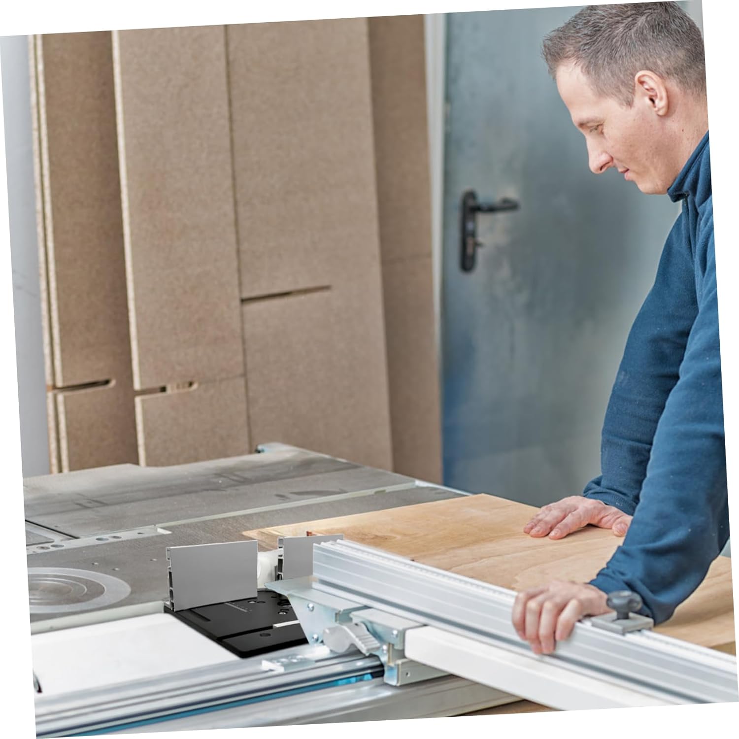 POPETPOP 1set Aluminum Alloy Router Table Insert Plate Precision Machined for Woodworking Benches Compact and Versatile Design Easy Installation Material