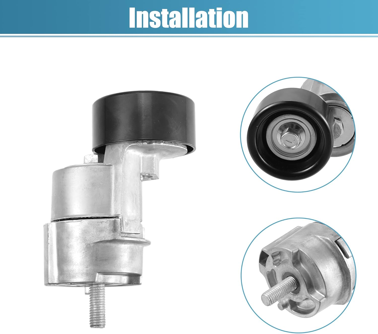 X AUTOHAUX Belt Tensioner Pulley Assembly 2528125000 for Kia Optima 2006-2015 for Kia Magentis 2007-2010 Serpentine Tensioner