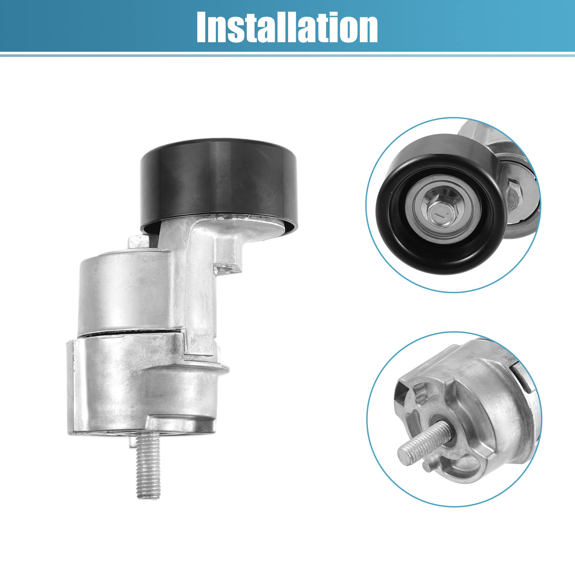 X AUTOHAUX Belt Tensioner Pulley Assembly 2528125000 for Kia