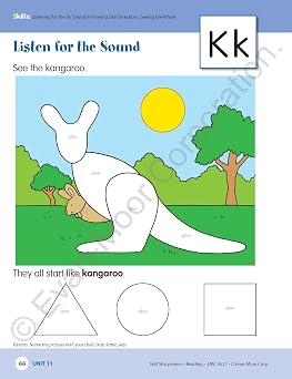 Evan-Moor Skill Sharpeners Reading Workbook, PreK, Vocabulary, Comprehension, Phonics, Word Family, Fluency, Sequencing, Beginning Sounds, Same or Different, Dot to Dot, Cut and Paste, Homeschool