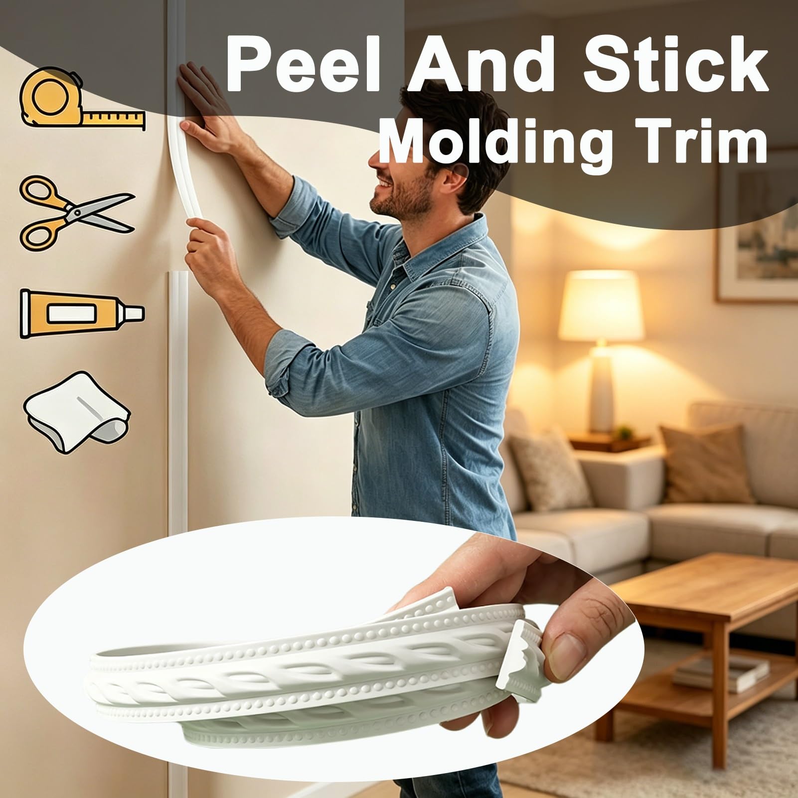 Kit de arco de moldura de pared de PVC