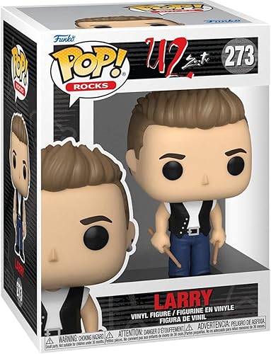 Miniatura 2 de POP Rocks: U2, ZooTV - Figura de vinilo de Larry Mullen Funko (paquete con funda protectora de caja compatible), multicolor, 3.75 pulgadas