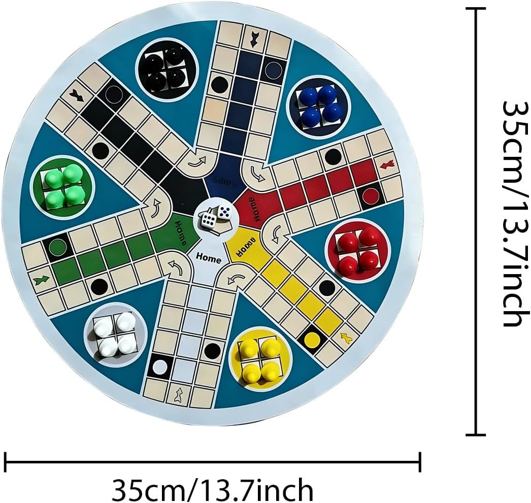 Kids Board Games,Round Interactive Classic | Board Games for Family Night - for Boys Girls Teens Home School Classroom Travel Camping Picnic Play Holiday