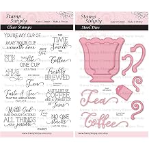 Clear Stamps Coffee Cup or Tea Mug Steel Die Set Christian Religious 2-Pack 4x6 Inch Sheets - 25 Pieces