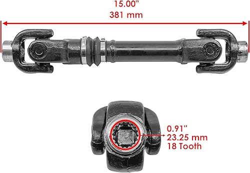 Miniatura 2 de Caltric Eje de transmisión de hélice trasero compatible con Can-am Renegade 570 850 4 X 4 mr 2017