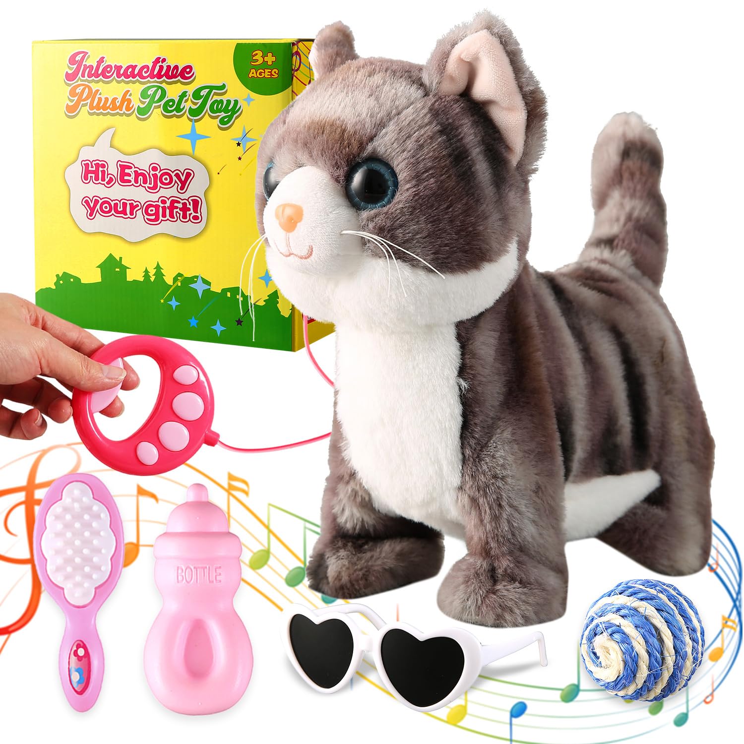 Sigikids シギキッド CAT WALK-PETS sigikid, Cuddly Toy for Adults and Children, Hedgehog Pigel