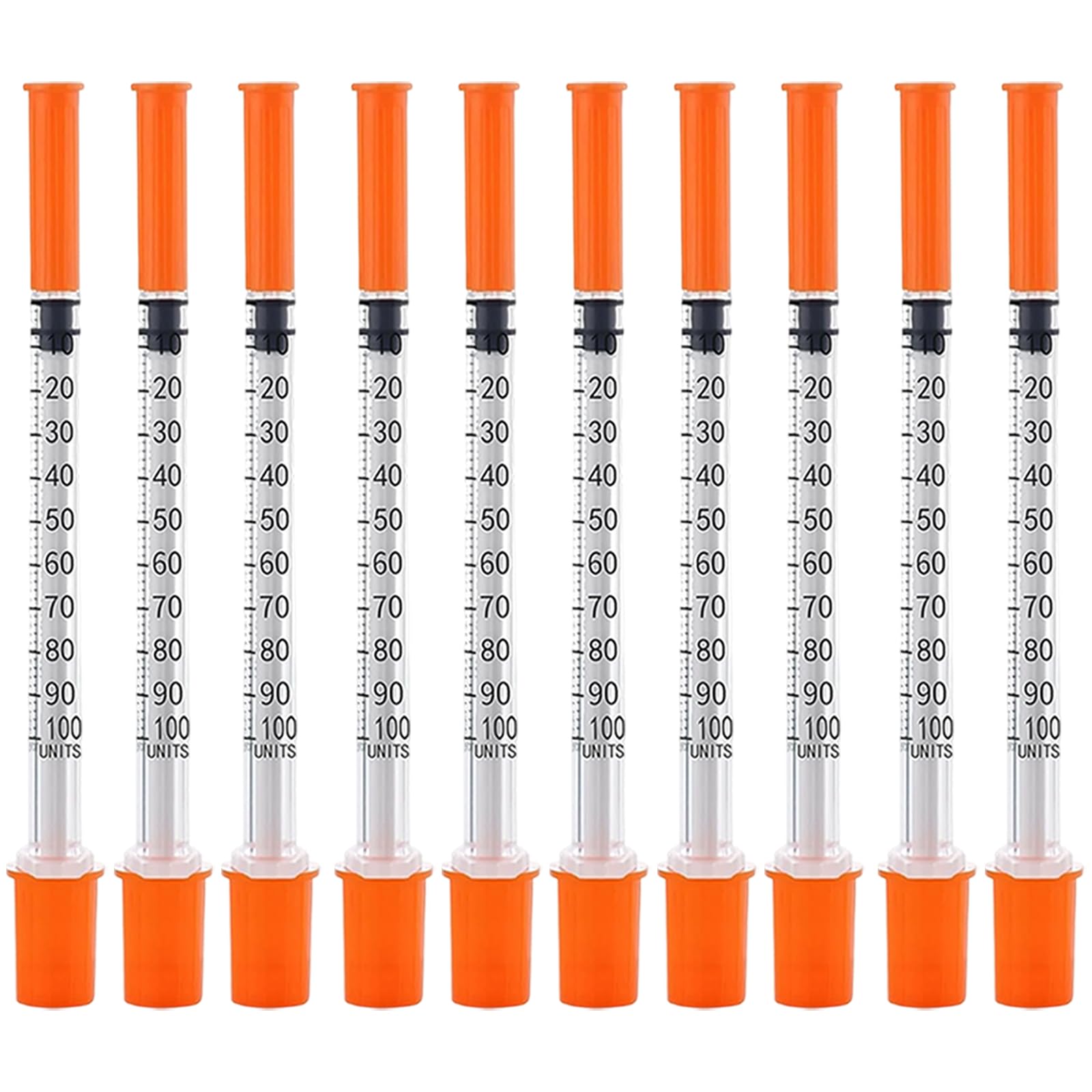 10 Pcs 1ml 30G 8mm Precision Multiple Uses Distribution Measuring Tools Plastic Lab Accessories Individually Sealed Packaging for Pet Feeding Liquid Separation