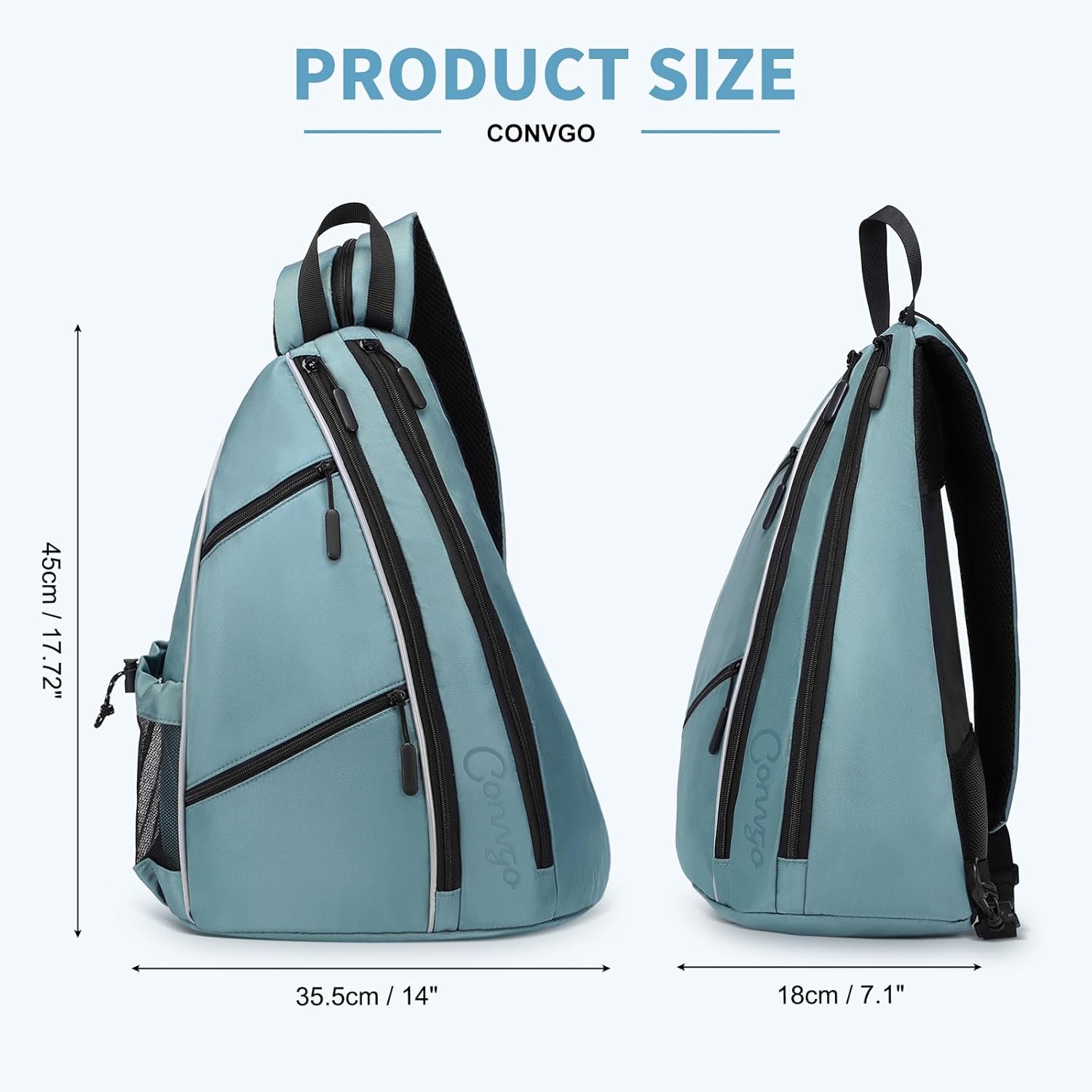 Pickleball Bag for Women and Men, Adjustable Pickle Ball Backpack, 2 in 1 Sports Sling Bag for Pickleball Paddles