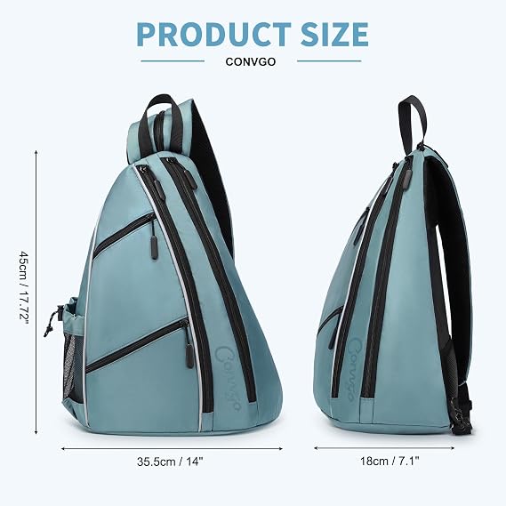 Pickleball Bag Women Men Tennis Backpack 2 in 1 Sports Sling Bag