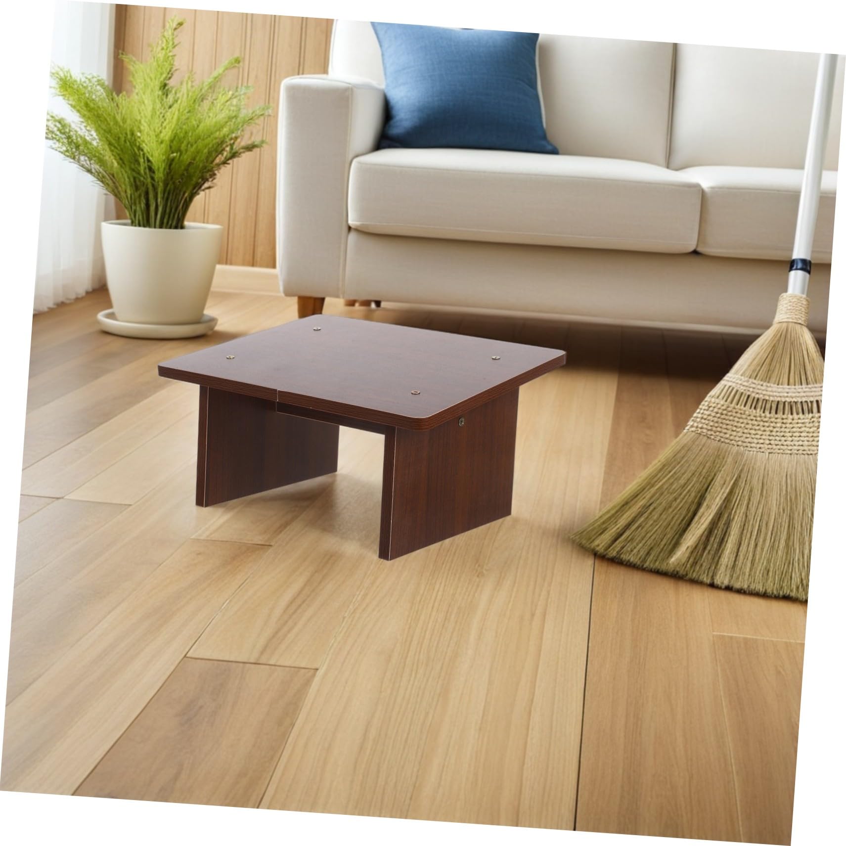Reposapiés de Escritorio de Madera, Taburete Inclinado para Oficina