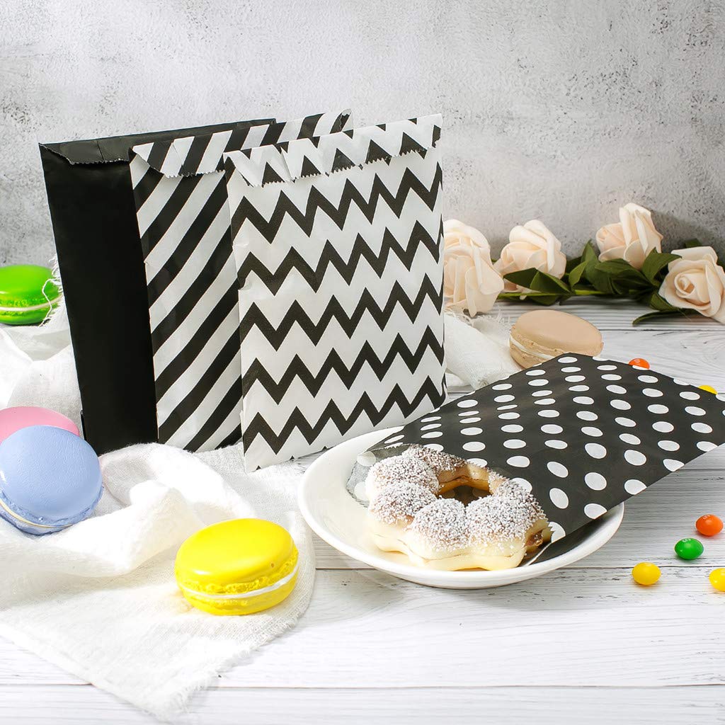 RJ Displays Papiertüten Weiß, 15,2x10,2 Cm – 200 Stück, Flach, Für Süßigkeiten, Geschenke, Basteln, Partys