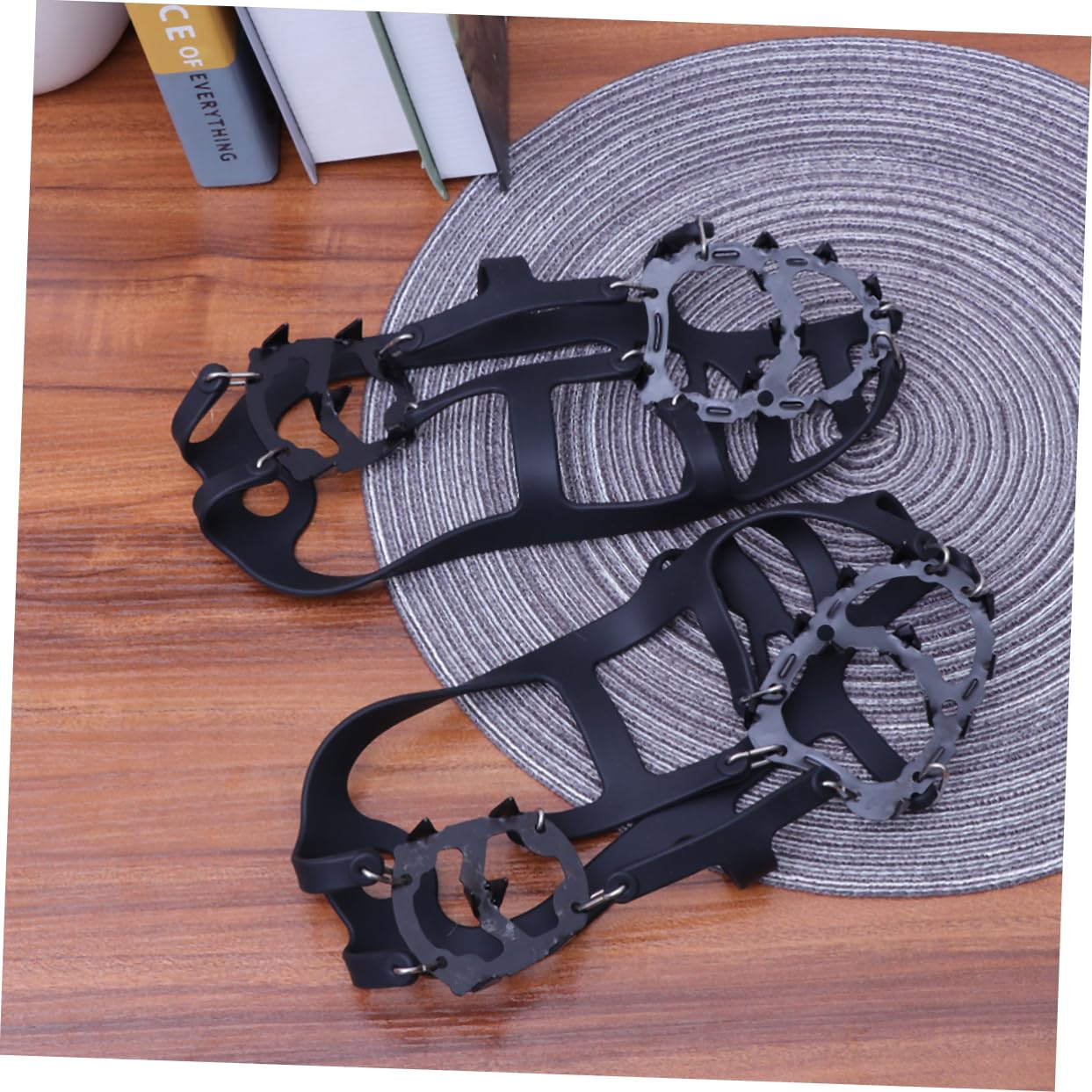 SHERCHPRY for Boots 18 Tooth Silicone Crampons Snow and Ice Shoes Non-Slip Outdoor Climbing Gear l