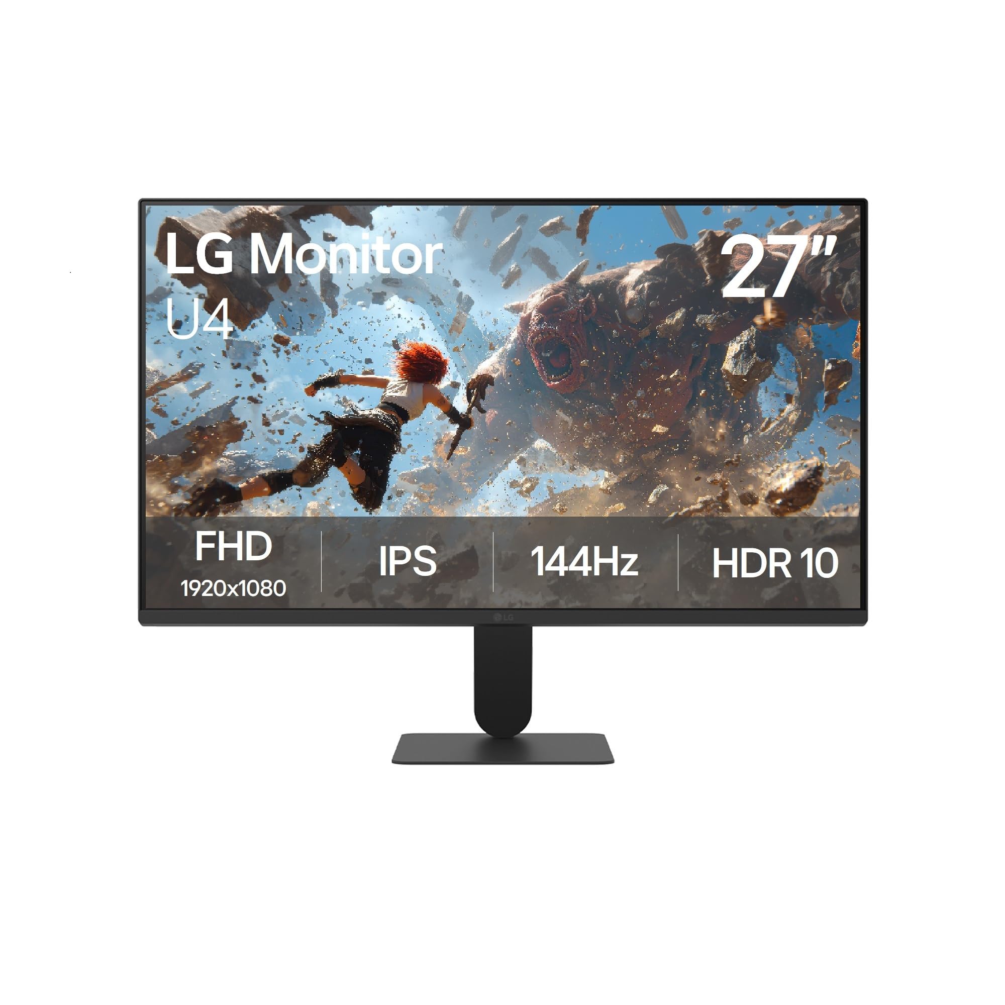 LG Monitor Gamer 27U411B-B — 27" Panel IPS y resolución Full HD