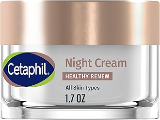 Healthy Renew Skin Tightening Night Cream 1.7 Oz, Wrinkle Repair Cream for Face with Peptides, Retinol Alternative Cream For Sensitive Skin, Fragrance Free