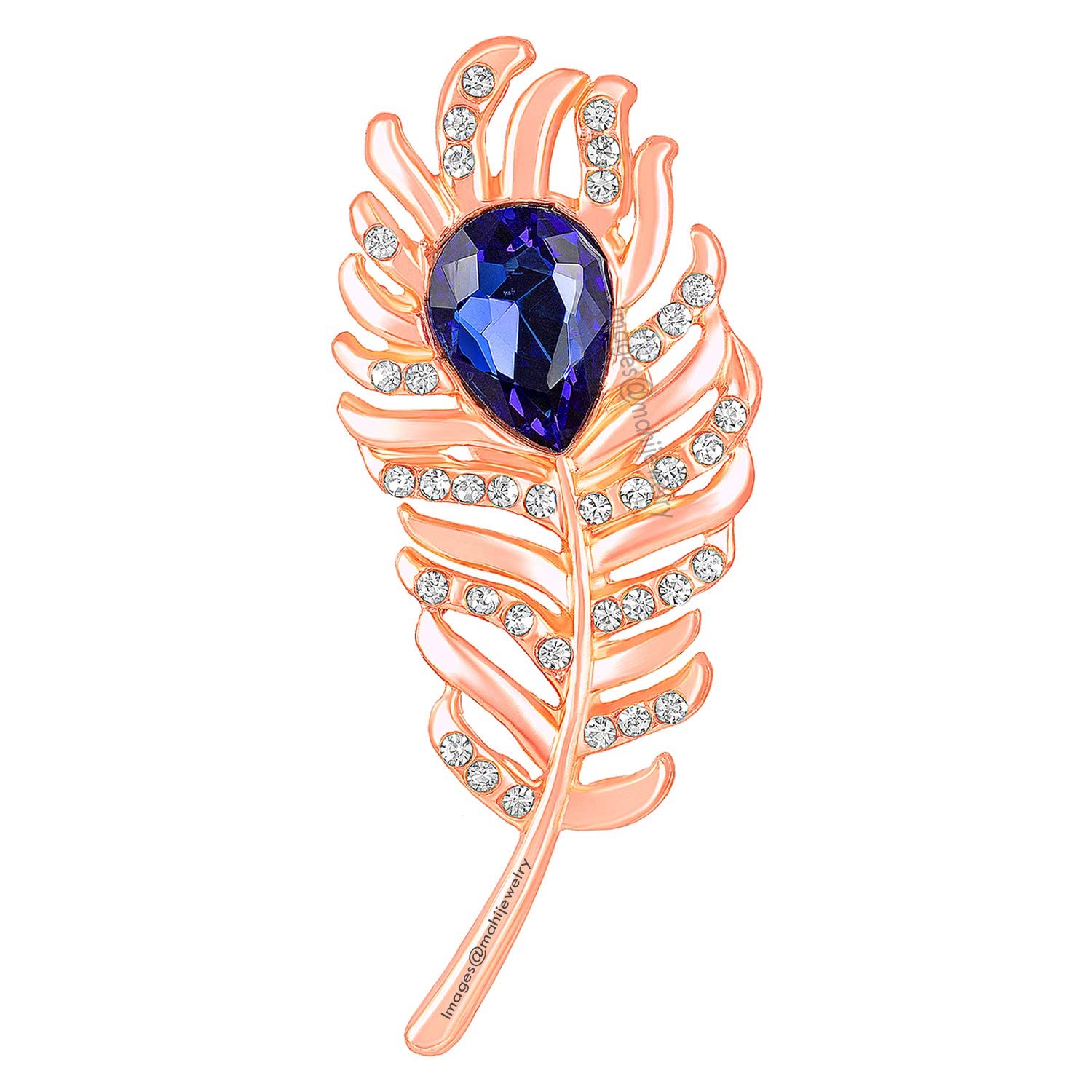 Mahi Rose Gold Plated Feather Shaped Mens Lapel Pin BP1101030Z (B082TYVW9K) Amazon Price History, Amazon Price Tracker