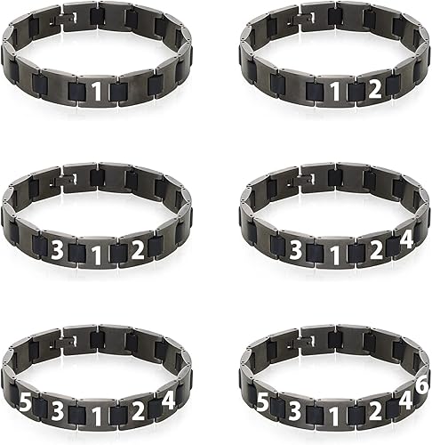 Miniatura 5 de MYKA - Personalize Edge Name Bracelet for Men - in Black Stainless Steel - Customized Engraved Multiple Names Inscription - Jewelry Gift for Him