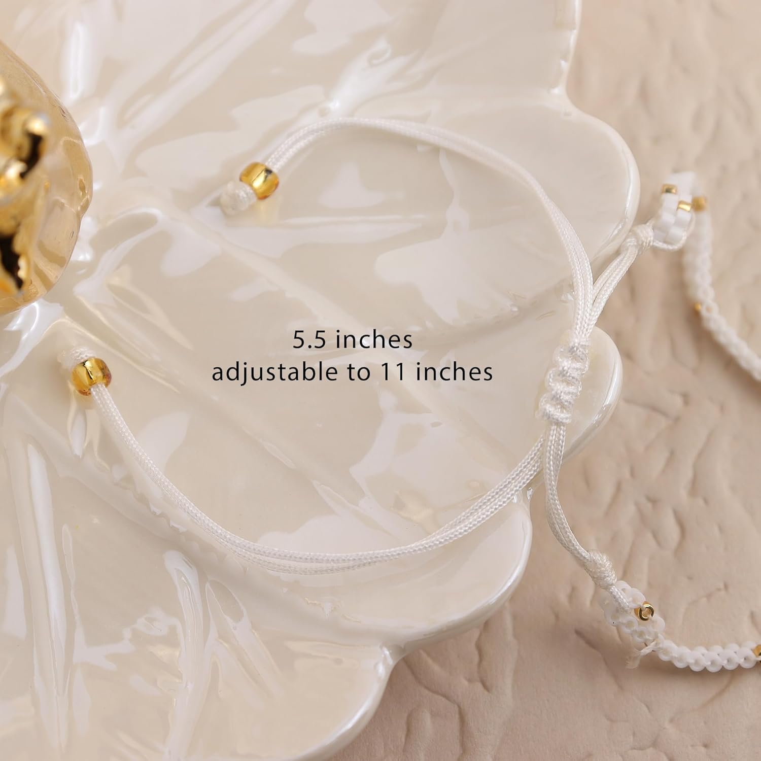 Rainbow Beaded String Braided Bracelets for Women, Summer Boho Handmade Adjustable Beach Waterproof Jewelry Gift - Image 3