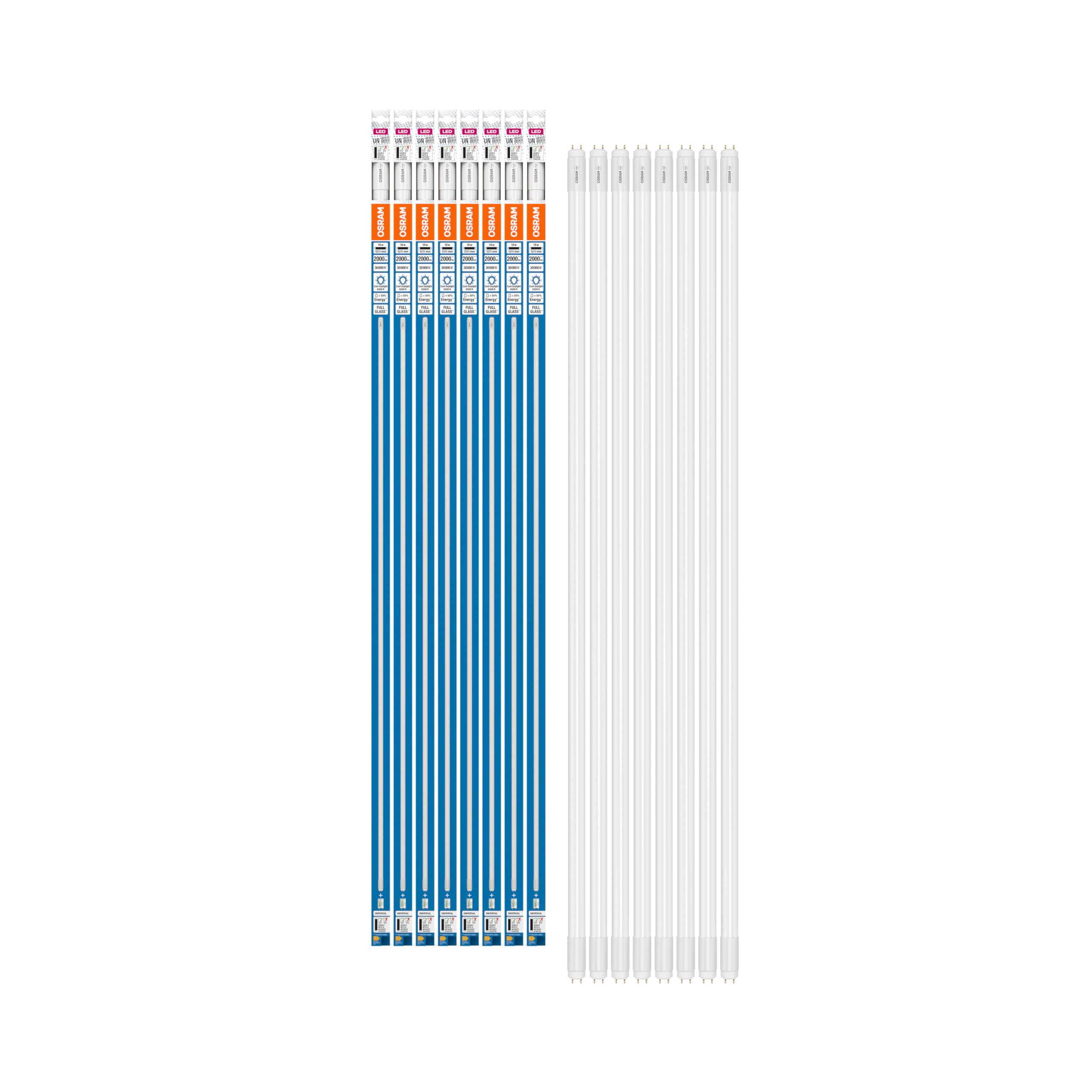 Osram Tube LED T8 36 UN 1200 mm, tube LED linéaire, 18W, 2000lm, 6500K, lumière blanche de la lumière du jour, remplacement LED pour les tubes lumineux T8 avec une chaussette G13, longue durée de vie