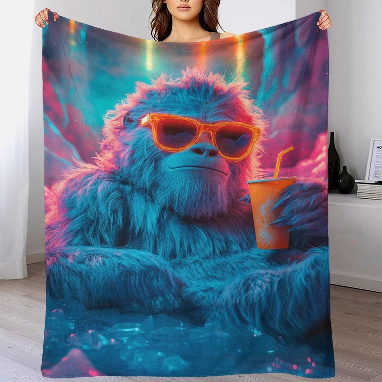 Couverture moelleuse Neon Yeti contre le froid pour homme et femme