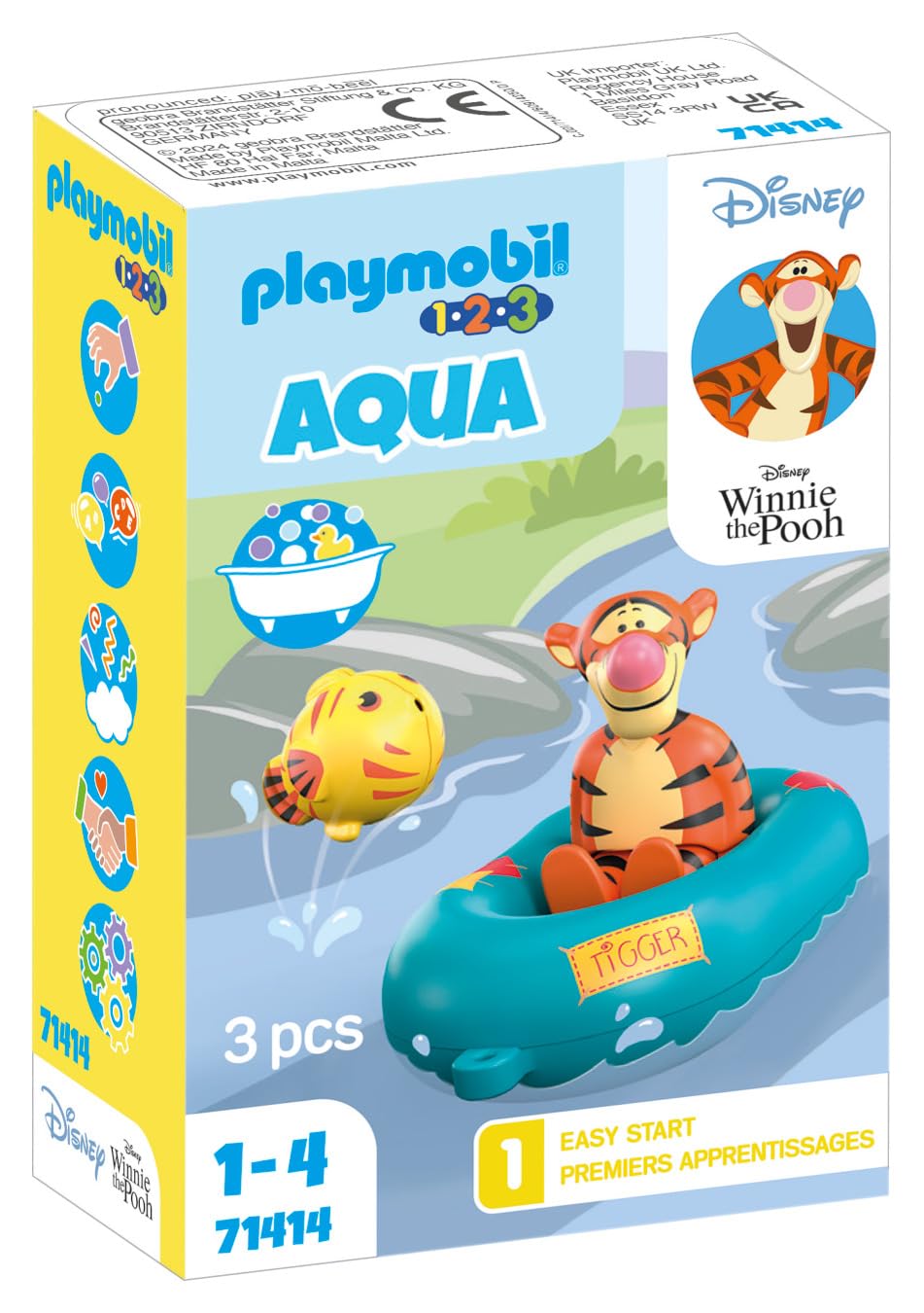 Playmobil71414 1.2.3 AQUA & Disney: Tigger's Boat Ride