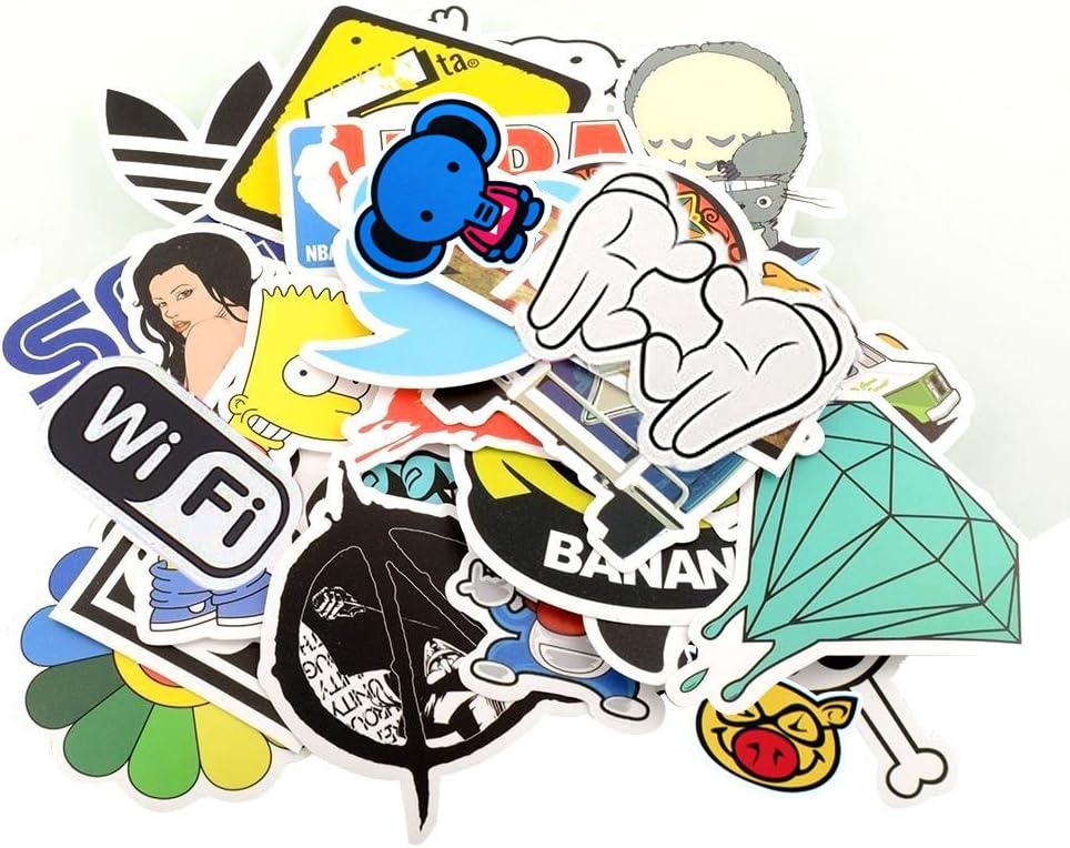 StillCool 200pcs Car Decals Bumper Stickers Bicycle Laptop Luggage Motorcycle Skateboard Graffiti Sticker (200)