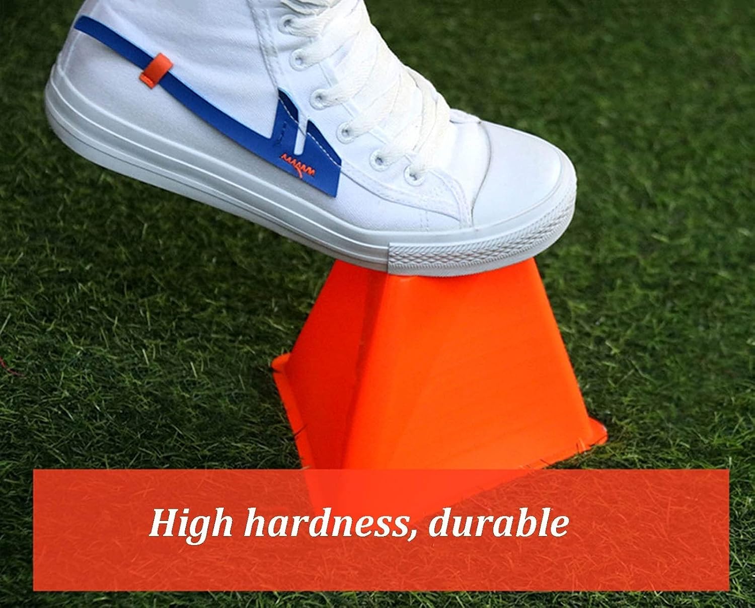 Agility Training Cone 12cm/4.7”Triangular Plastic Cone,Football Basketball Roller Skating Agility Obstacle Cone,Can Be Stacked and Stored,6 Pieces (Color : 6pcs)