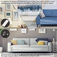 Vista 7 de Protector de muebles antiarañazos para gatos, funda gruesa para sofá, protector transparente y adhesivo para gatos y perros, protector antiarañazos