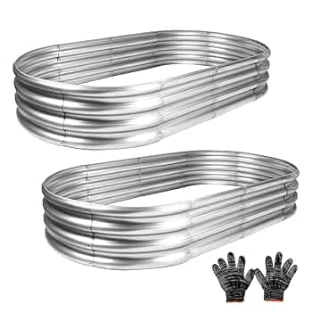Amazon.com: Gartist 2Pcs Raised Garden Bed, Galvanized