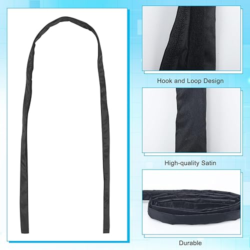 Miniatura 2 de 3 piezas de cubierta de tubo de catéter de satén, bolsas de catéter Foley, cubierta de tubo para ocultar y proteger la bolsa de drenaje de orina,