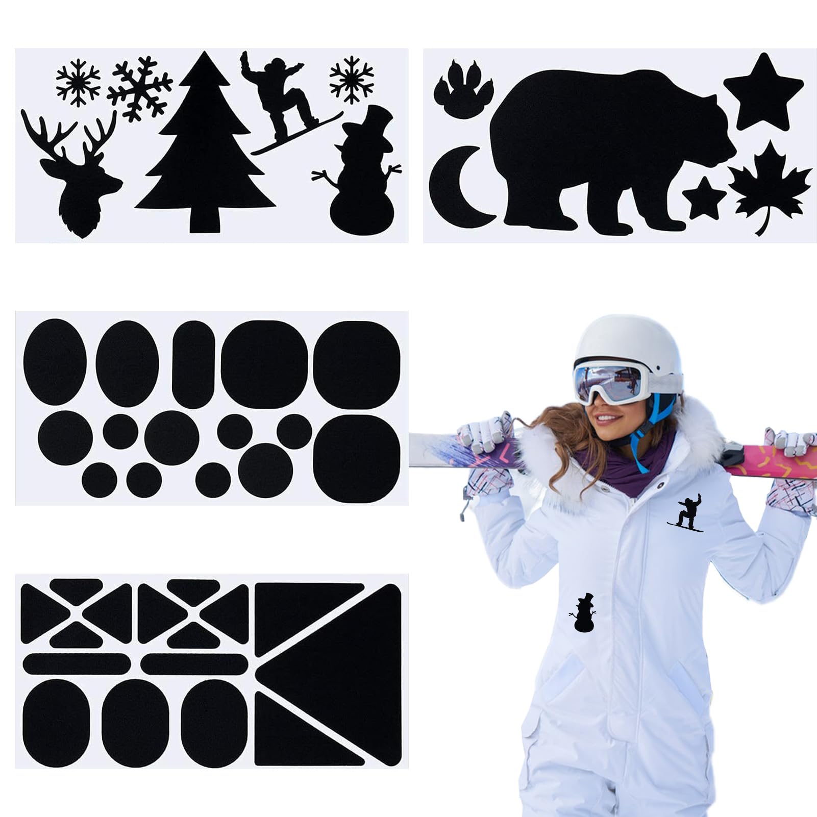Reparaturflicken-Set Aus Nylon – Selbstklebend, Wasserdicht, Für Daunenjacken & Outdoor-Ausrüstung, 16 Stück