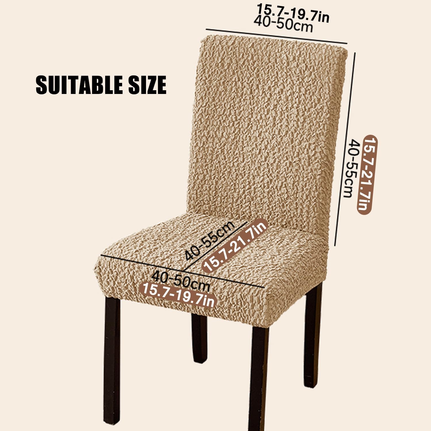 Black,4pcs, Stretch Dining Chair Cover Chair Slipcover Set of 2/4/6 Chair Protector Cover Dustproof Universal Size Seat Cover High Back Chair Cover for Hotel Ceremony Wedding