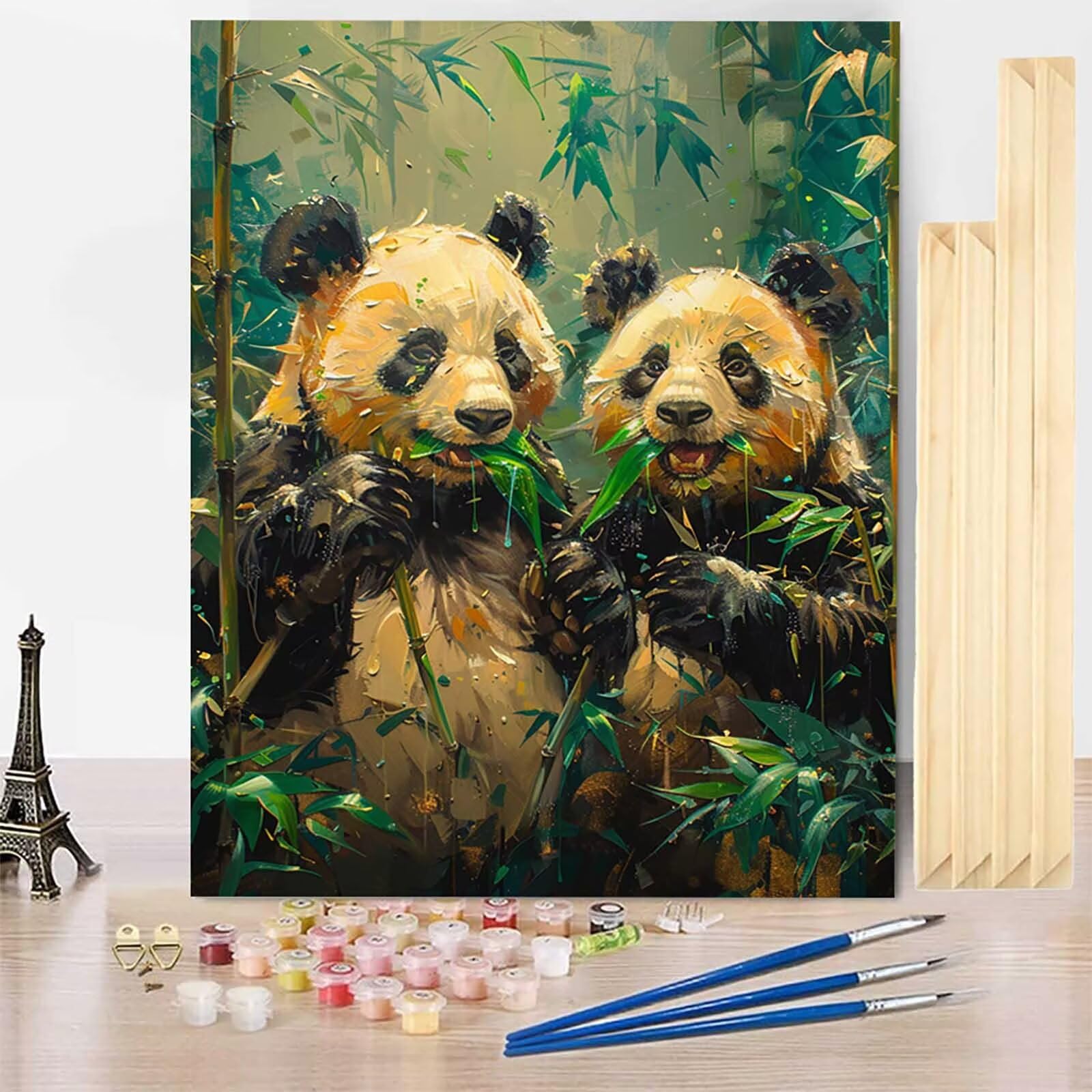 Amazon.co.jp: Paint by Numbers for Adults with Frame パンダ 数字