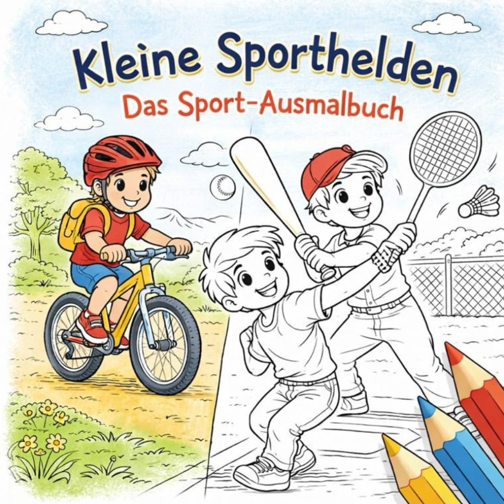Kleine Sporthelden – Das Sport-Ausmalbuch (Ausmalbücher)