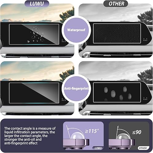 Miniatura 5 de LUWU - Protector de pantalla para Hyundai Palisade 2024 2023 2023 Palisade SESELXRTLimitedProtector de pantalla de caligrafía Palisade 2023