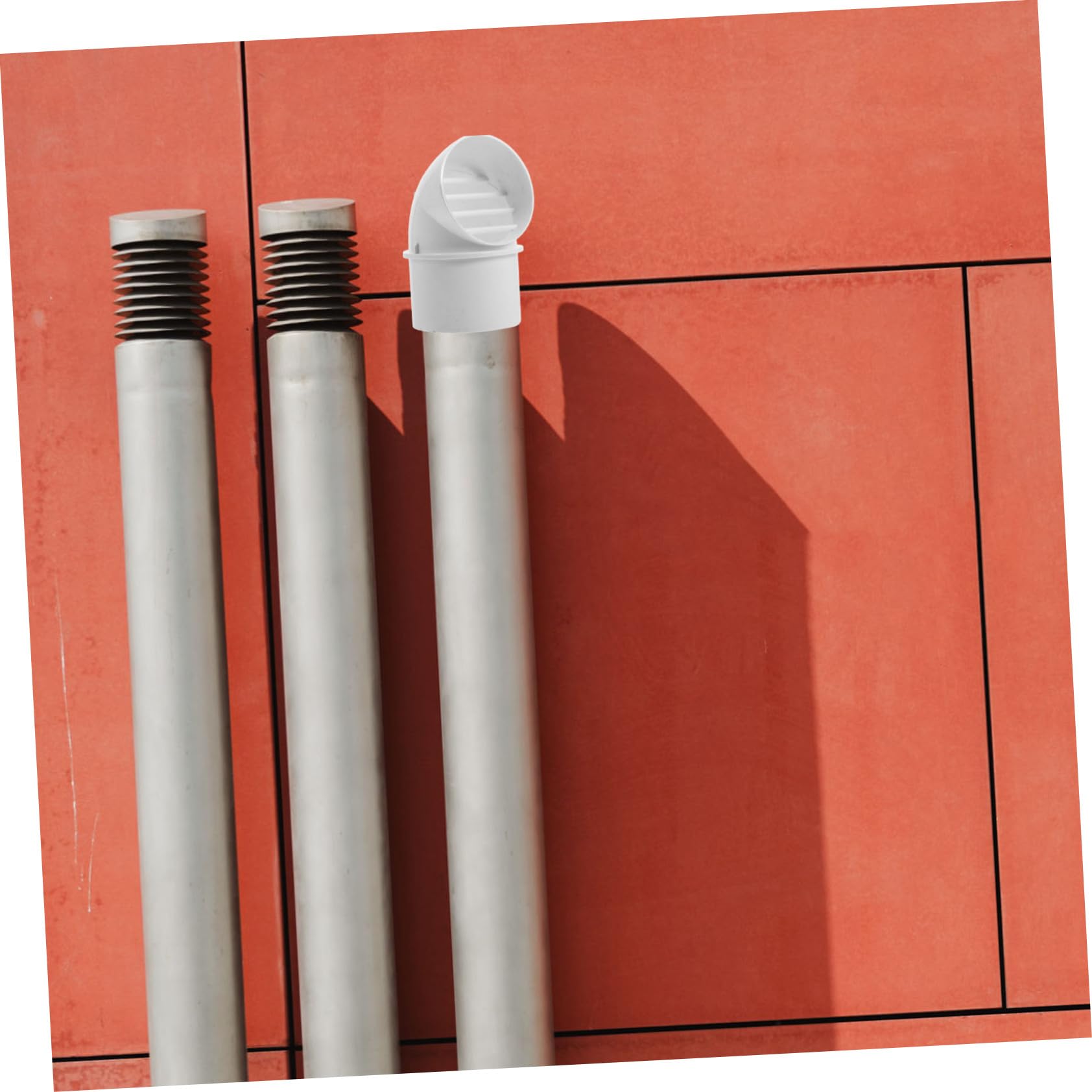UKCOCO Tappo di Sfiato a Parete in Pvc Antivento 75mm per Cappa di Ventilazione Cucina Copertura per Ventilazione Esterna Resistente alle Intemperie Facile da Installare