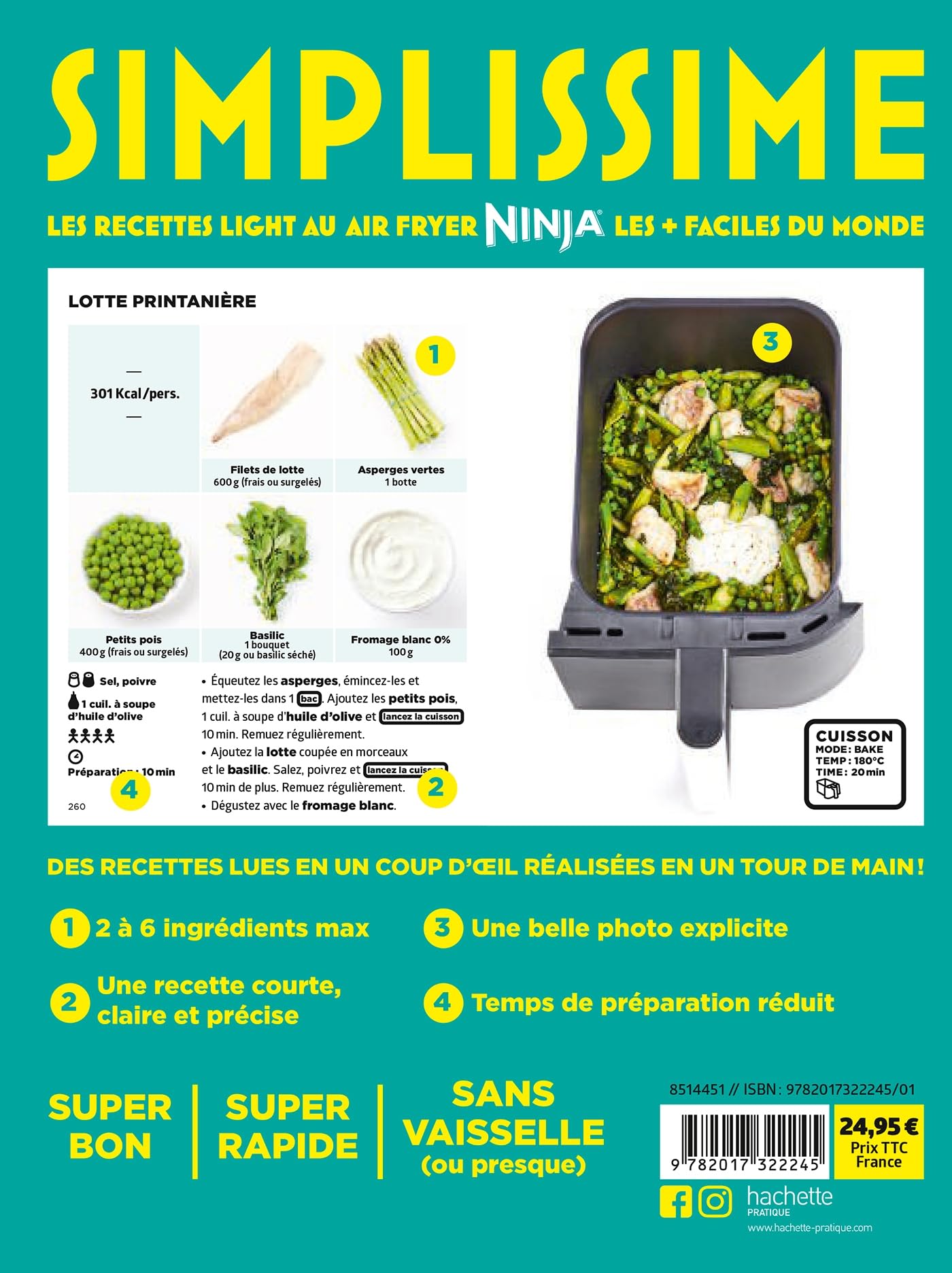 Simplissime NINJA Recettes Light au airfryer