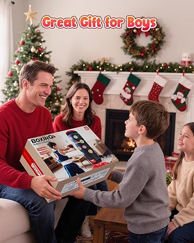 Miniatura 6 de HopeRock Punching Bag for Kids, Boxing Set with Scoring, Light, Music, 4 Game Modes, Inflatable Boxing Bag with Gloves, Birthday Gifts Toys for