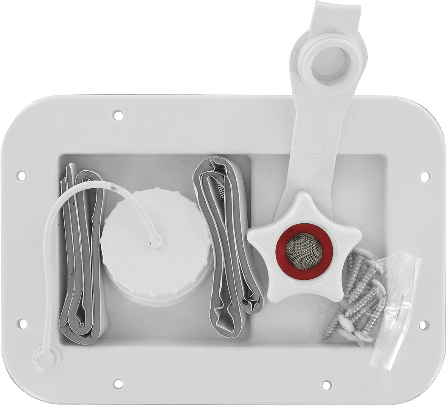 Valterra A01-2001VP Gravity/City Water Inlet - White (Carded)